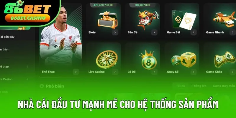 Nhà cái đầu tư mạnh mẽ cho hệ thống sản phẩm Nhà cái đầu tư mạnh mẽ cho hệ thống sản phẩm