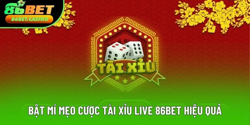 Bật mí mẹo cược tài xỉu live 86bet hiệu quả